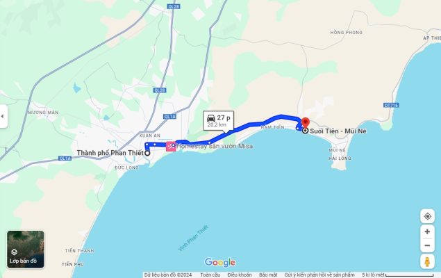 bản đồ được trích lục từ tài liệu google maps