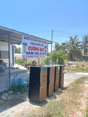Hình ảnh bảng hiệu dịch vụ loa kéo Cường Đạt tại Liên Hương – Tuy Phong