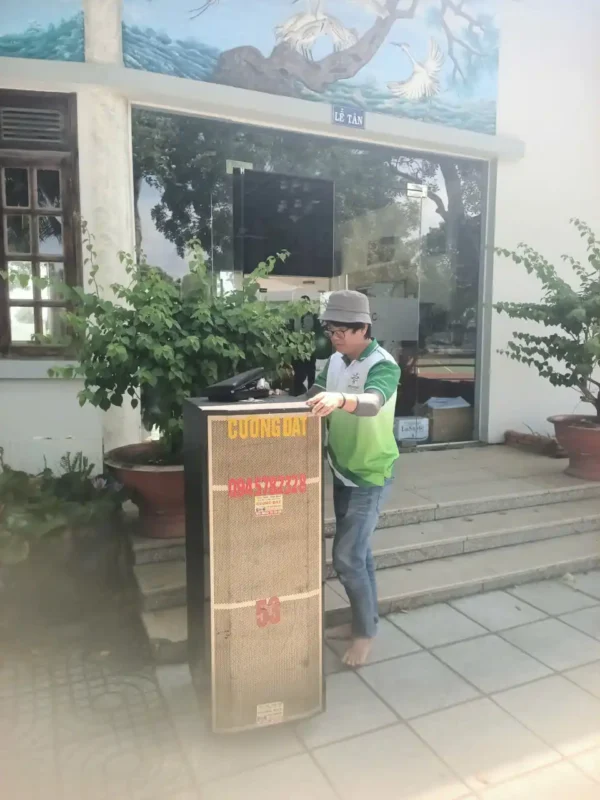 Giao loa cho đơn vị tổ chức sự kiên ở Resort Đất Lành